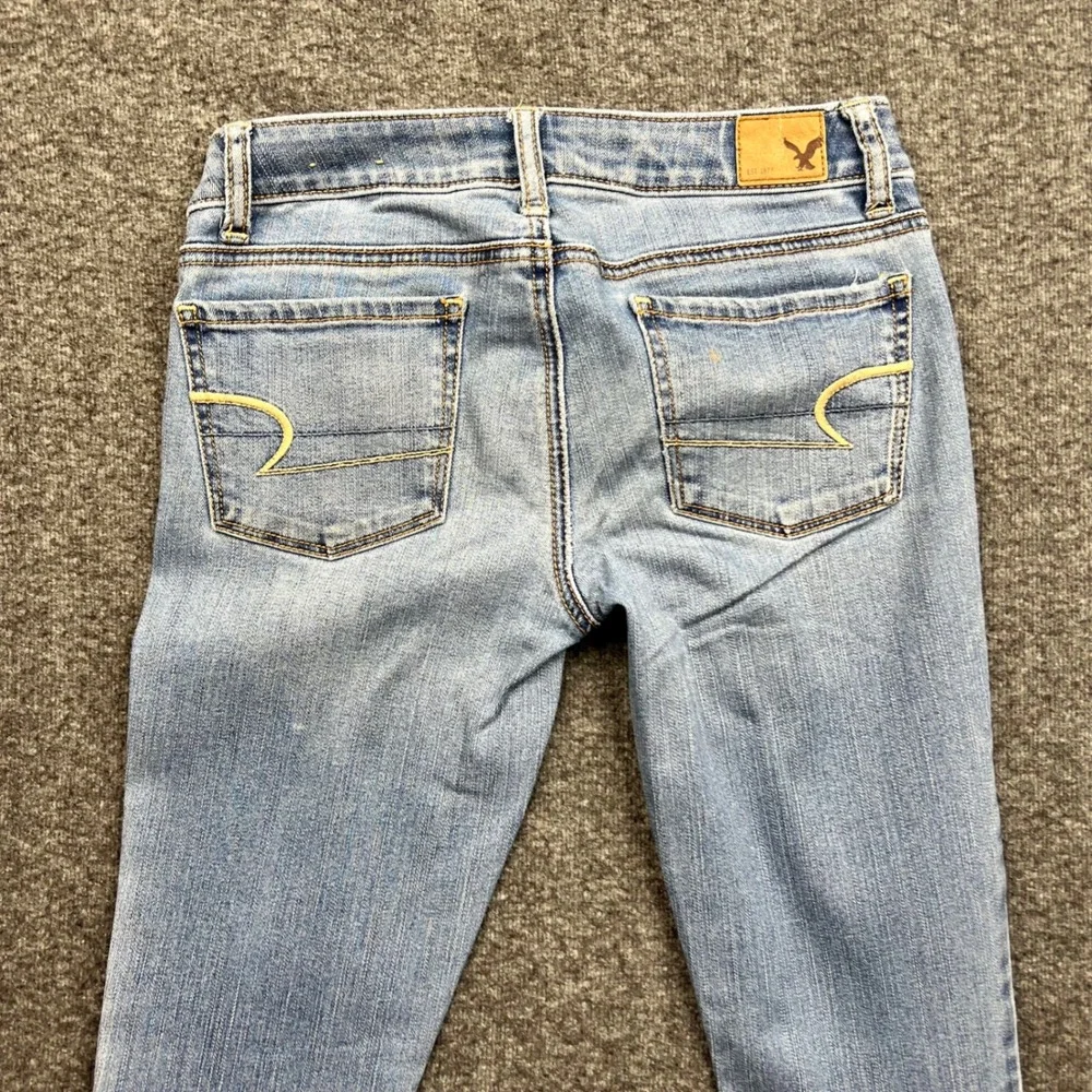 American Eagle Jeggings Womens 0 Light Blue Super Stretch Denim Skinny Jeans
